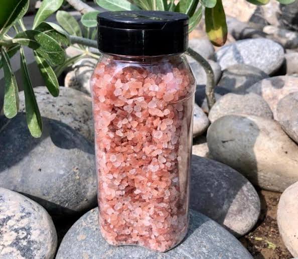 Himalayan salt plastic container
