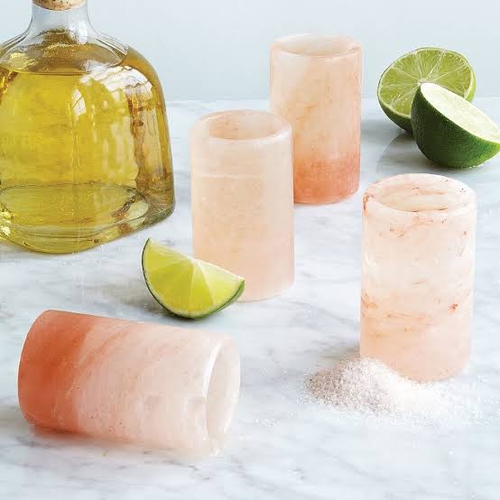 Himalayan salt tequila shot glasses